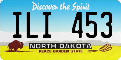 ND license plate ILI453