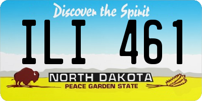 ND license plate ILI461