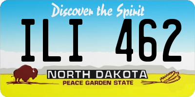 ND license plate ILI462