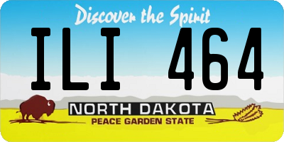 ND license plate ILI464