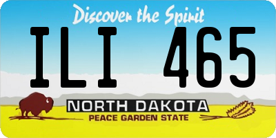 ND license plate ILI465