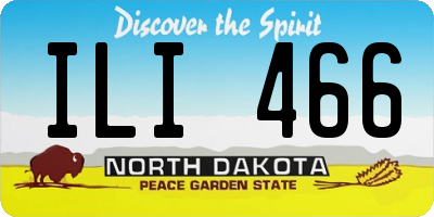 ND license plate ILI466