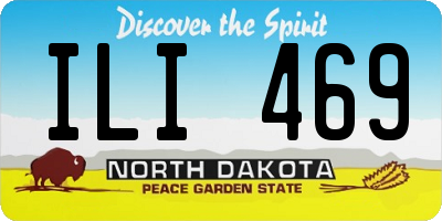 ND license plate ILI469