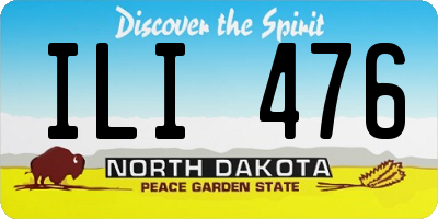 ND license plate ILI476