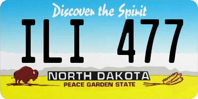 ND license plate ILI477