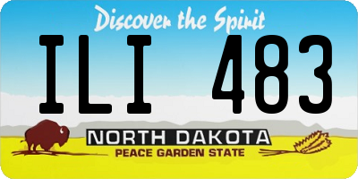 ND license plate ILI483