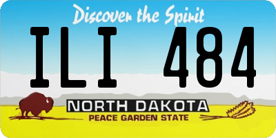 ND license plate ILI484