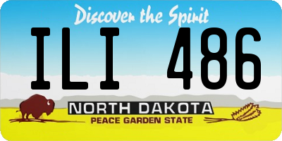 ND license plate ILI486