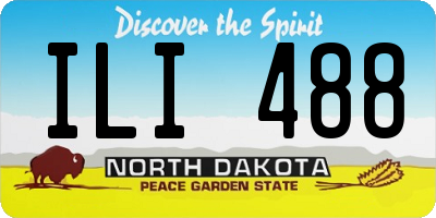 ND license plate ILI488