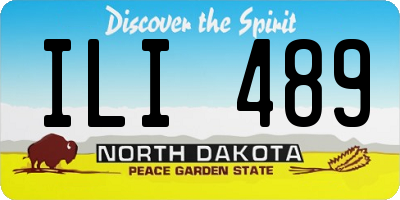 ND license plate ILI489