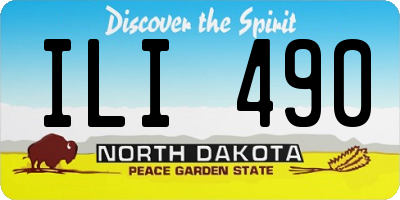 ND license plate ILI490