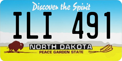 ND license plate ILI491