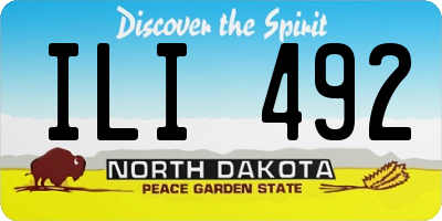 ND license plate ILI492