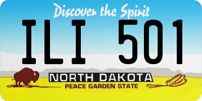 ND license plate ILI501