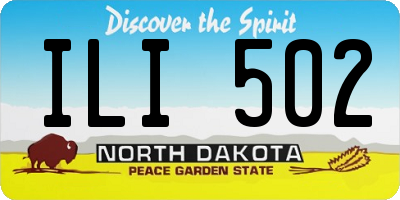 ND license plate ILI502