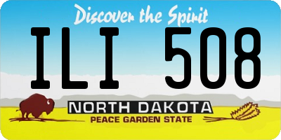 ND license plate ILI508