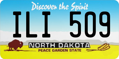 ND license plate ILI509