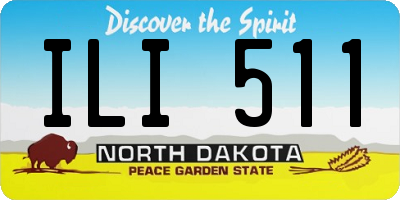 ND license plate ILI511