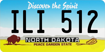 ND license plate ILI512