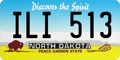 ND license plate ILI513