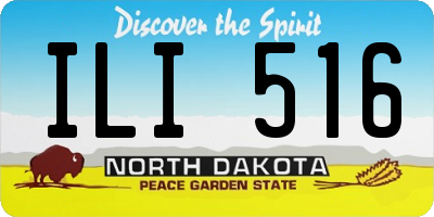 ND license plate ILI516