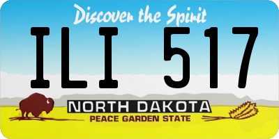 ND license plate ILI517