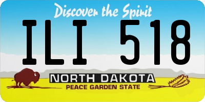 ND license plate ILI518