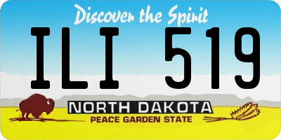 ND license plate ILI519