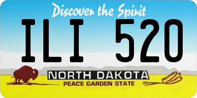 ND license plate ILI520