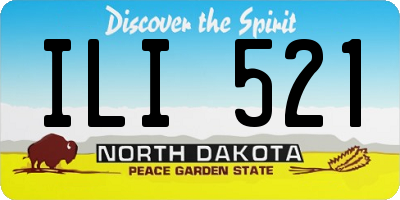 ND license plate ILI521