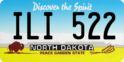 ND license plate ILI522