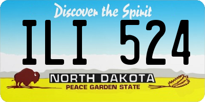 ND license plate ILI524