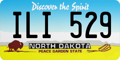 ND license plate ILI529