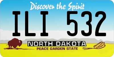 ND license plate ILI532