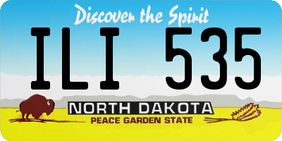 ND license plate ILI535