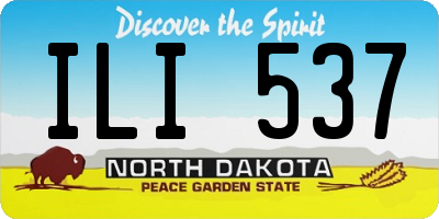 ND license plate ILI537
