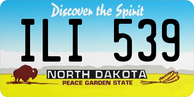 ND license plate ILI539