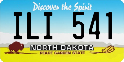 ND license plate ILI541