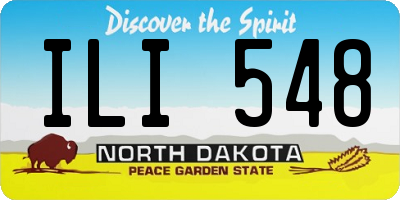 ND license plate ILI548