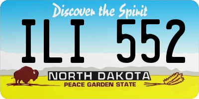 ND license plate ILI552