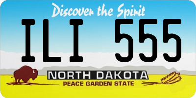 ND license plate ILI555