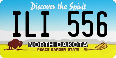 ND license plate ILI556