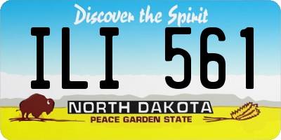 ND license plate ILI561