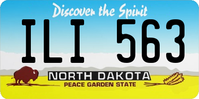 ND license plate ILI563