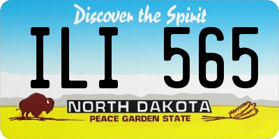ND license plate ILI565