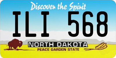 ND license plate ILI568