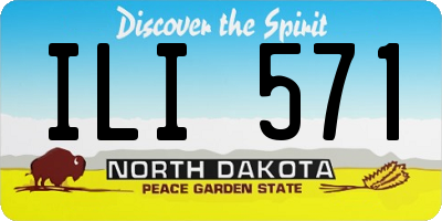 ND license plate ILI571