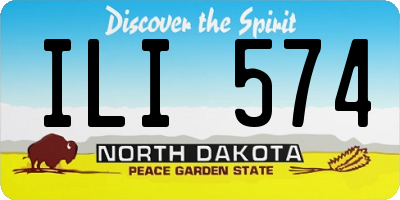 ND license plate ILI574