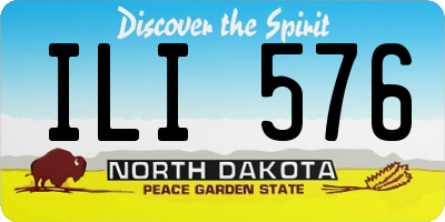 ND license plate ILI576