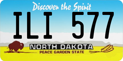 ND license plate ILI577